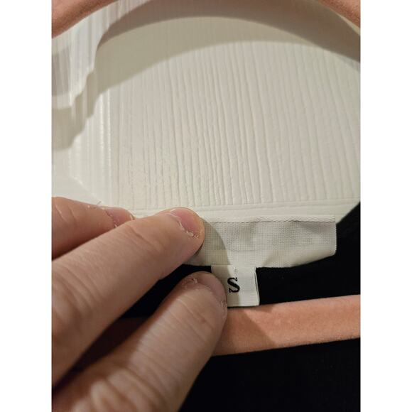 Bryn Walker‎ Black Stretch Top Women’s Small Modal 3/4 Sleeve Minimal Lagenlook - Picture 3 of 7